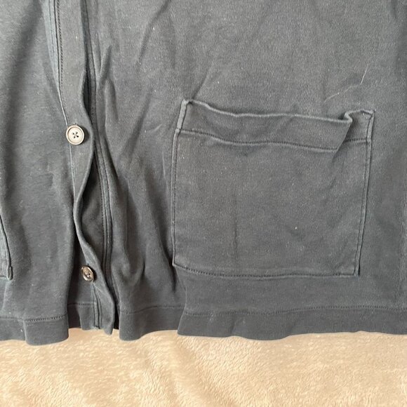 Lands End Women's Sweater Size 1X V-Neck Cardigan Button Front Blue Casual - Picture 9 of 11